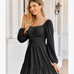 Elegant Black Women's Dress